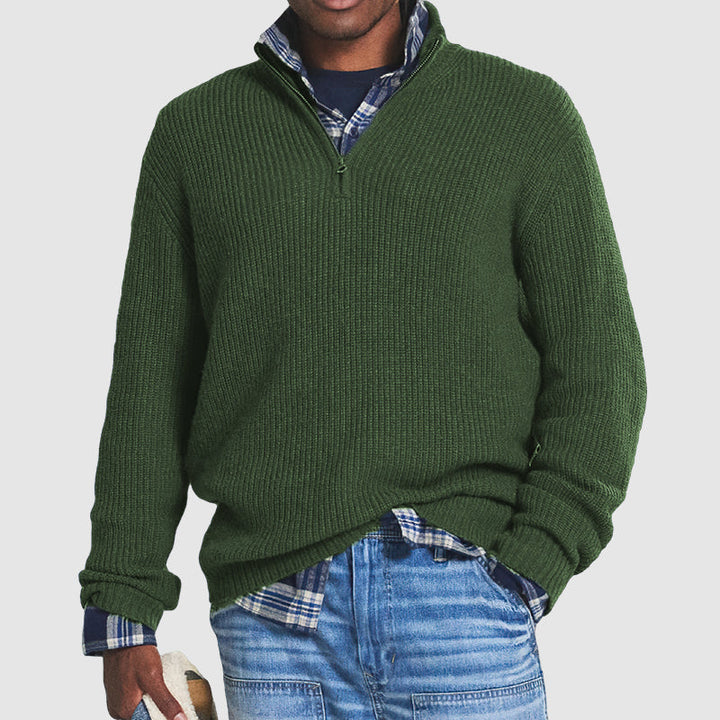 Höstlig kashmir business casual tröja – Victor
