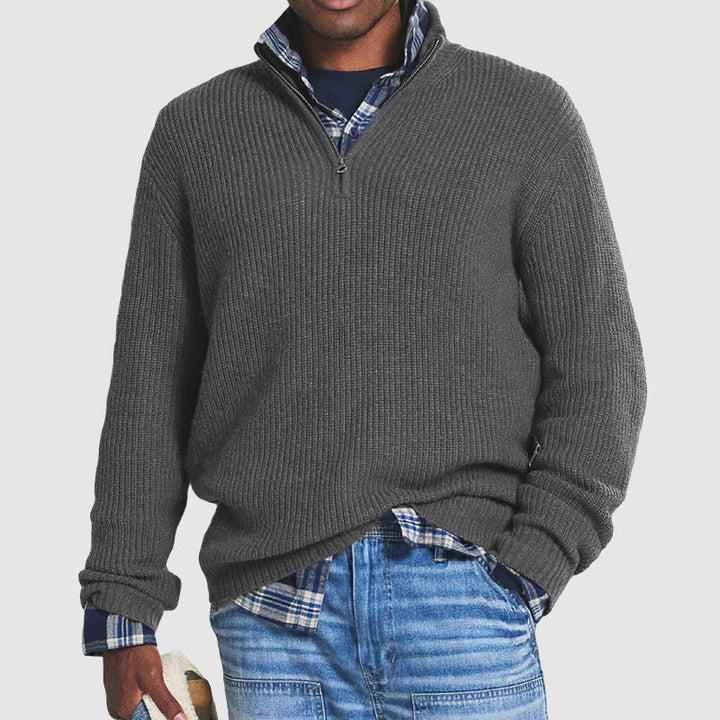 Höstlig kashmir business casual tröja – Victor