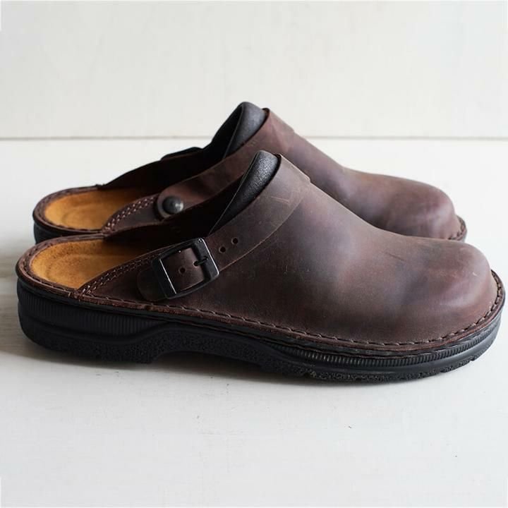 Höstliga lyxiga skinnslippers för män – Elias
