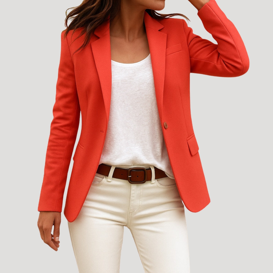 Dam kavaj figursydd blazer jacka klassisk stil