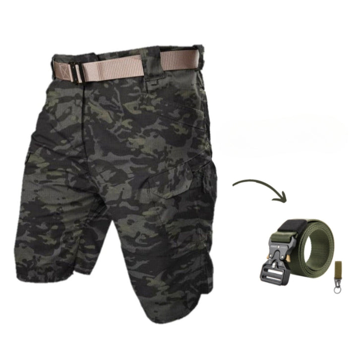 Herr Cargo-shorts med 7 fickor och gratis bälte – Taro
