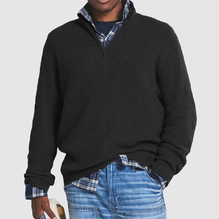 Höstlig kashmir business casual tröja – Victor
