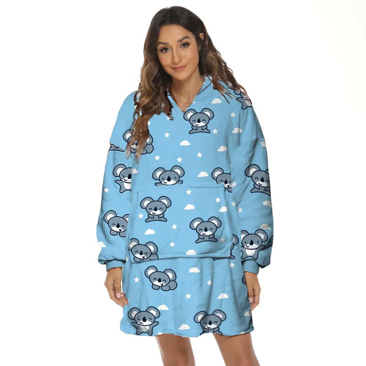 Ember | Dames hoodie met capuchon en pandaprint