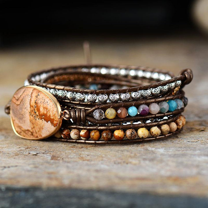 Jordande helande lindat armband - Terran Harmony