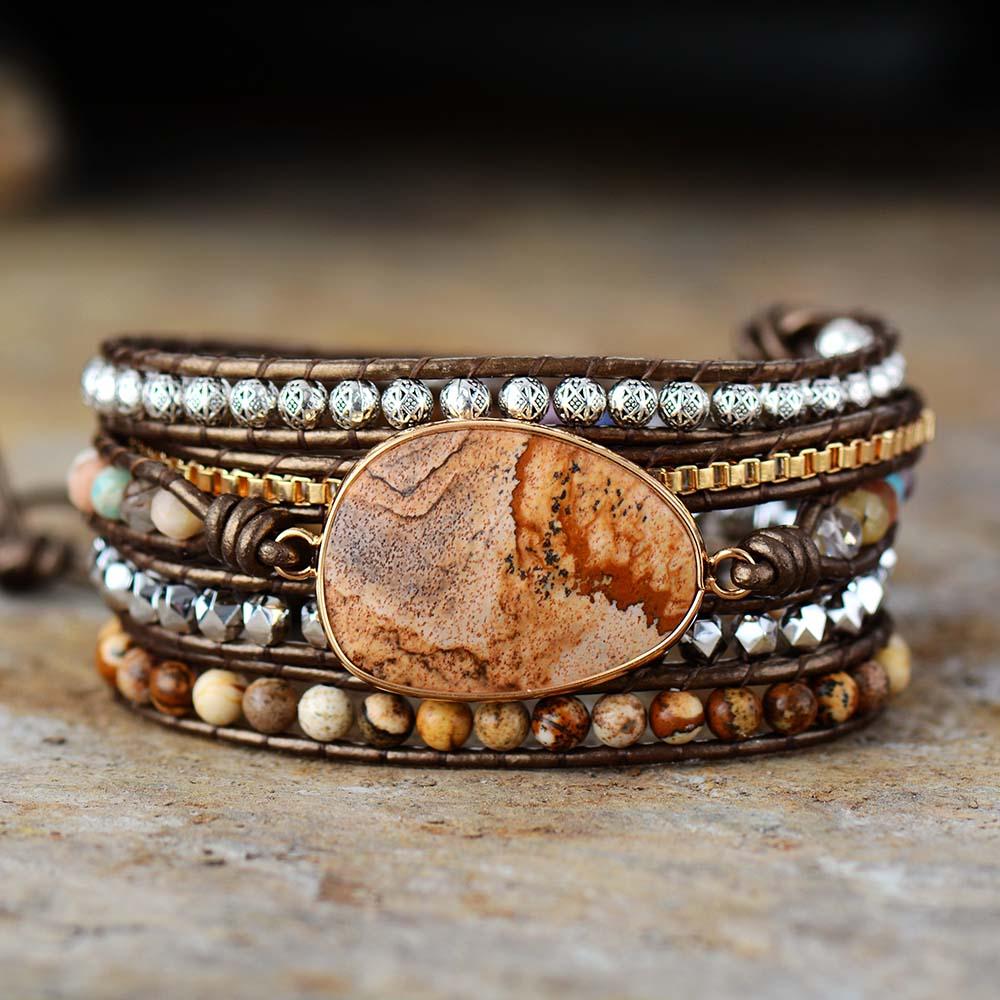 Jordande helande lindat armband - Terran Harmony
