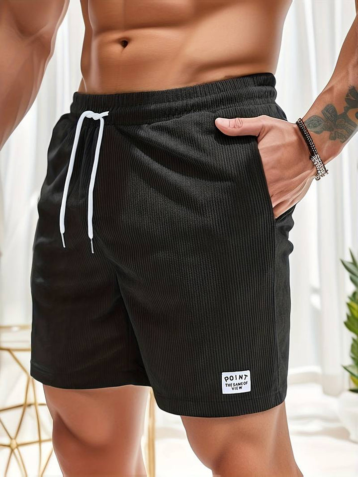 Stiliga herr-shorts med randigt mönster och bekväm passform – Eli