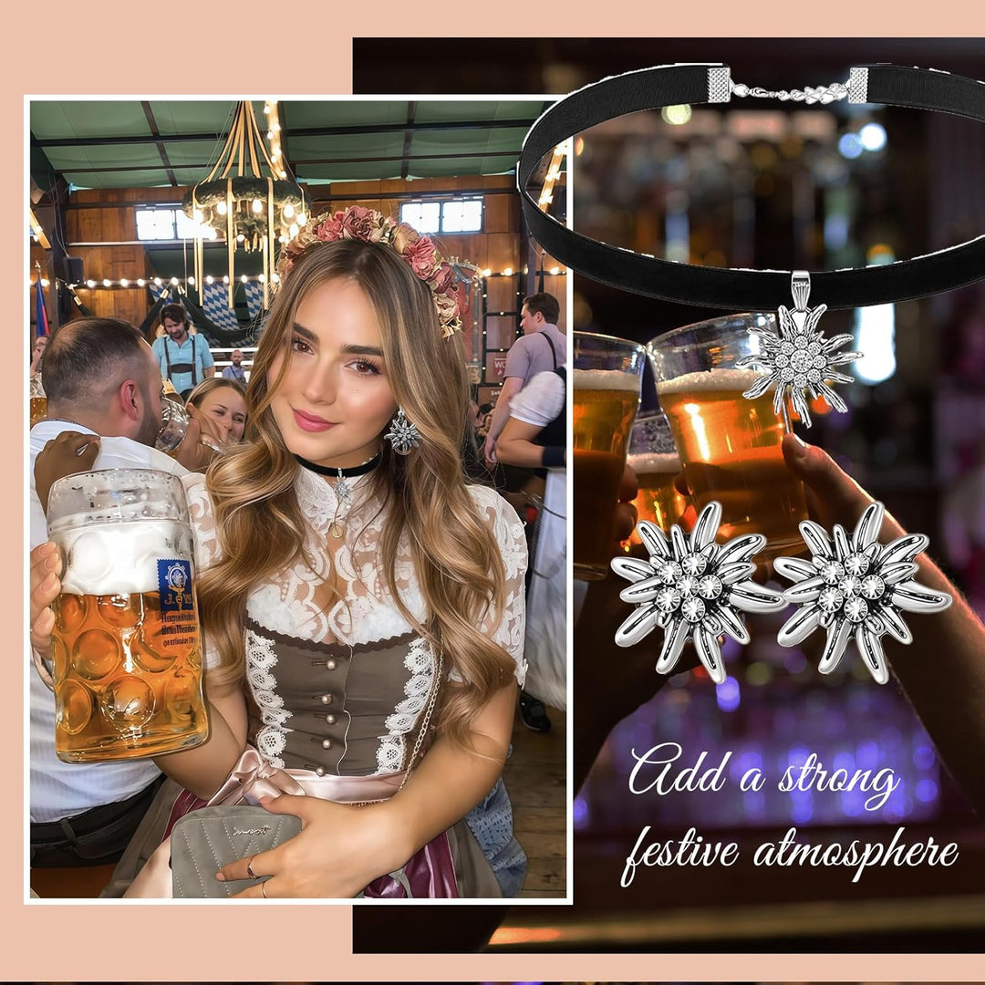Damernas Edelweiss-smyckeset – AlpenLiebe Oktoberfest 2026