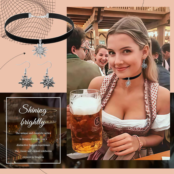 Damernas Edelweiss-smyckeset – AlpenLiebe Oktoberfest 2026