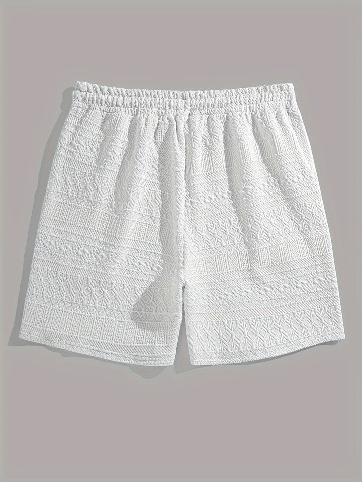 Sommarshorts för herrar, enkel stil med dragsko för komfort - Finn