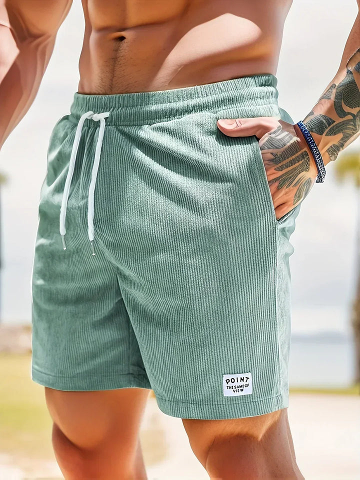 Stiliga herr-shorts med randigt mönster och bekväm passform – Eli