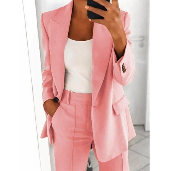 Sadie | Dam Blazer med Slag och Enknäppning