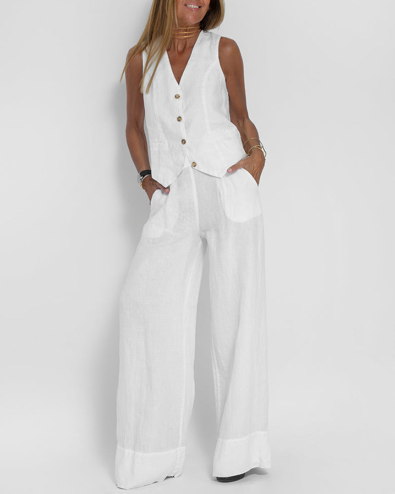 Dam sommarset med topp och shorts – Esmee