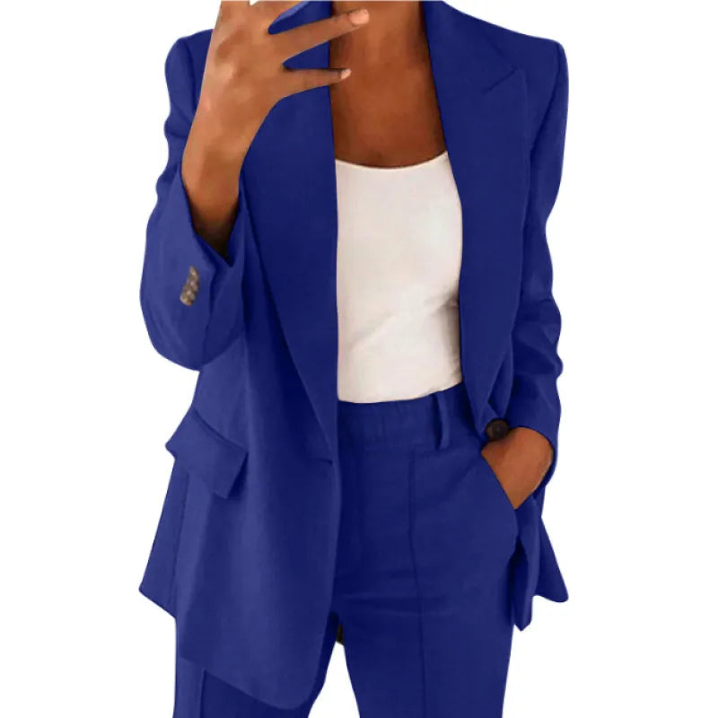 Sadie | Dam Blazer med Slag och Enknäppning