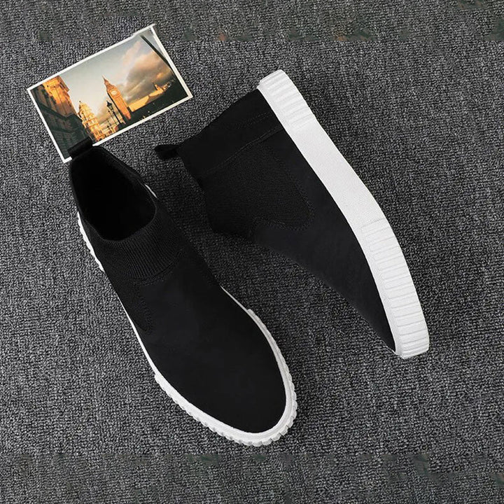 Herrarnas canvas-sneakers med högt skaft – Lennard höstutgåva