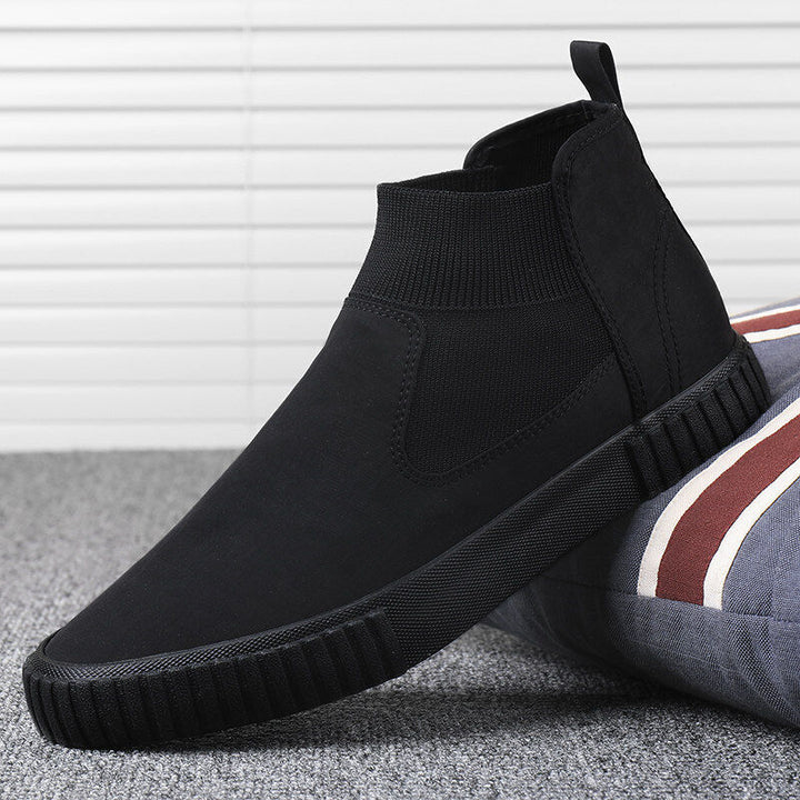 Herrarnas canvas-sneakers med högt skaft – Lennard höstutgåva