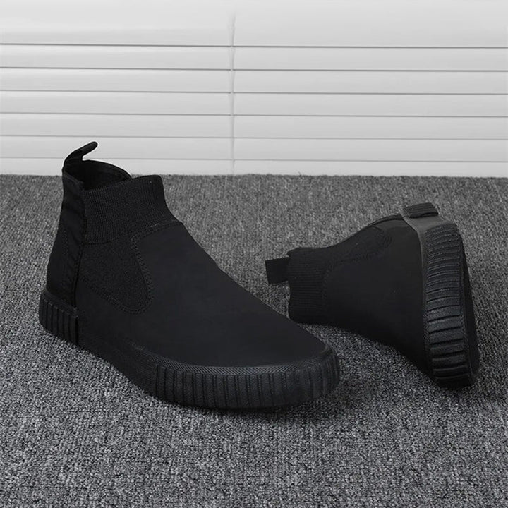 Herrarnas canvas-sneakers med högt skaft – Lennard höstutgåva