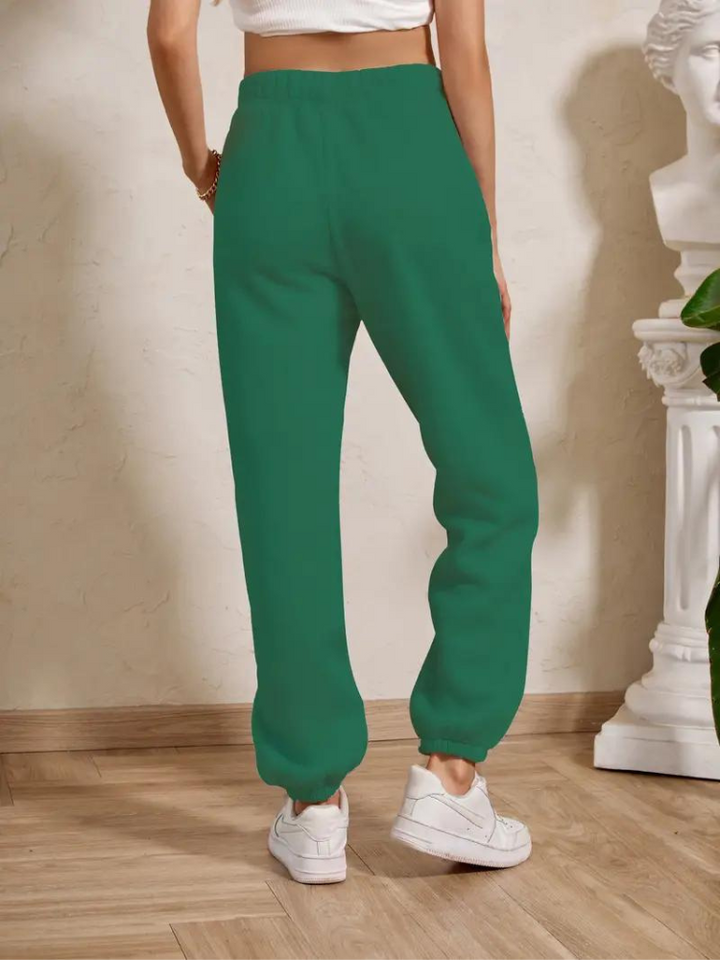 Adele Sweatpants | Mysiga vinterbyxor med resår för damer