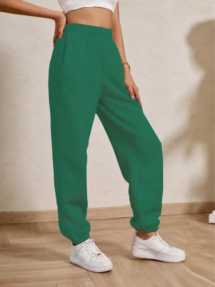 Adele Sweatpants | Mysiga vinterbyxor med resår för damer
