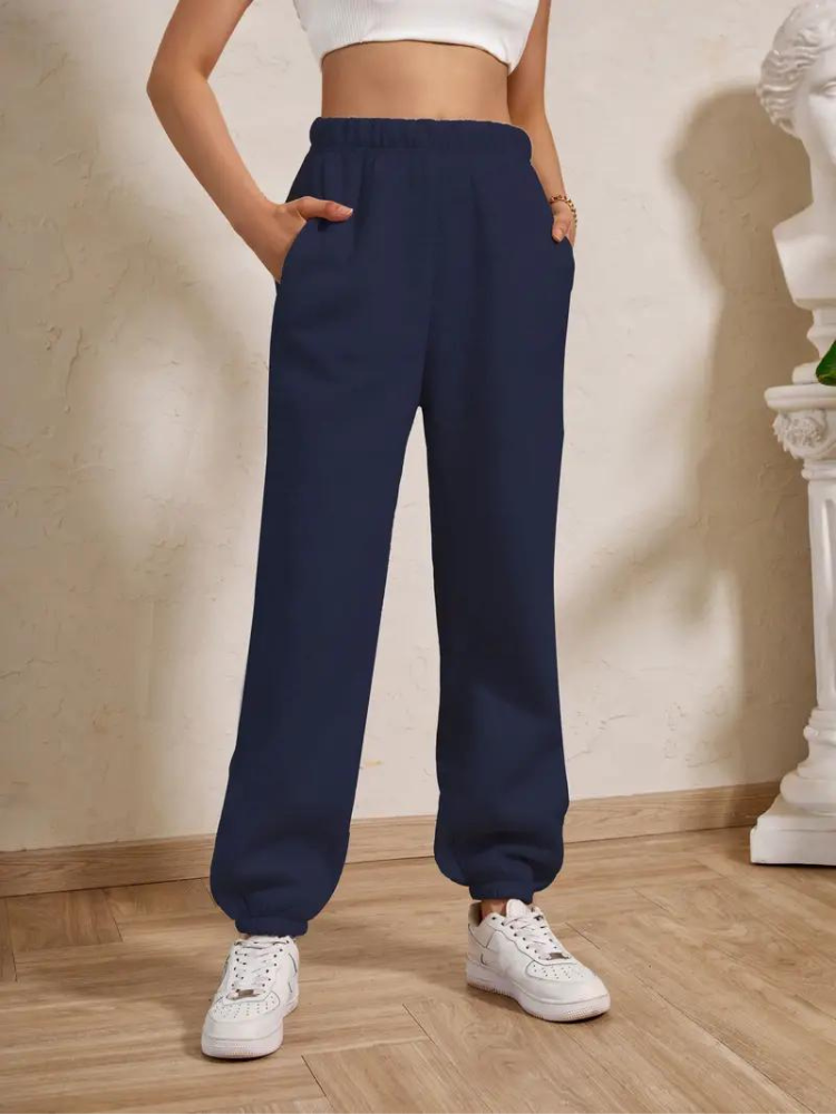 Adele Sweatpants | Mysiga vinterbyxor med resår för damer