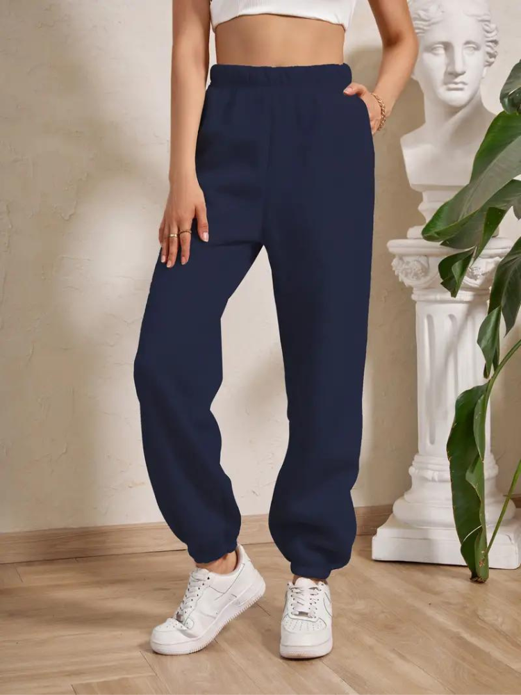Adele Sweatpants | Mysiga vinterbyxor med resår för damer