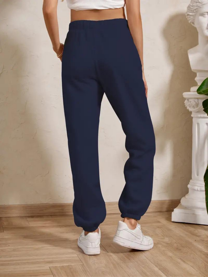 Adele Sweatpants | Mysiga vinterbyxor med resår för damer
