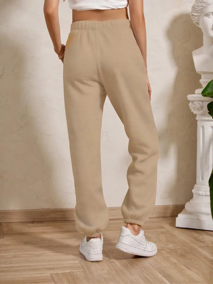 Adele Sweatpants | Mysiga vinterbyxor med resår för damer