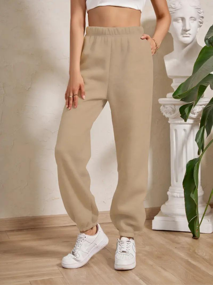 Adele Sweatpants | Mysiga vinterbyxor med resår för damer