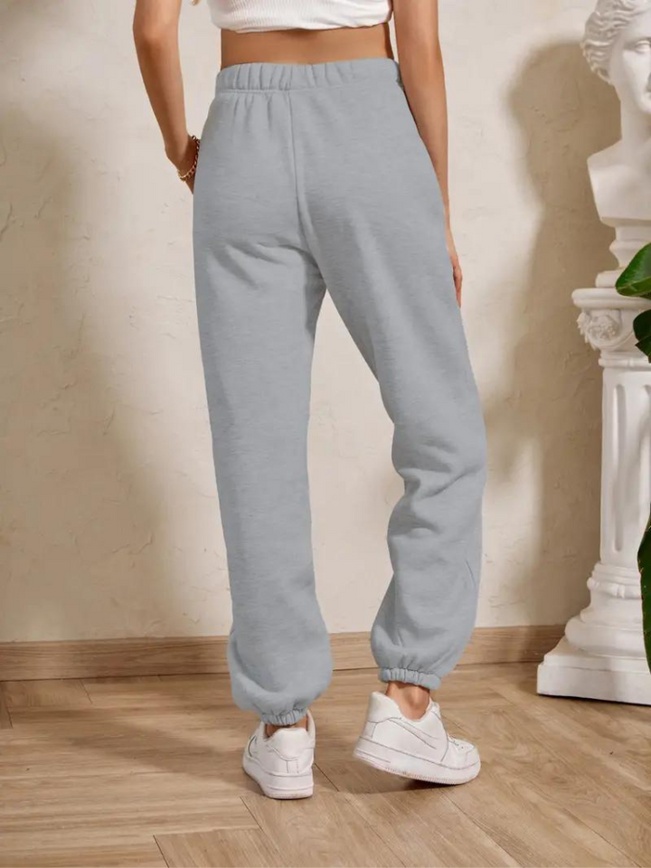 Adele Sweatpants | Mysiga vinterbyxor med resår för damer