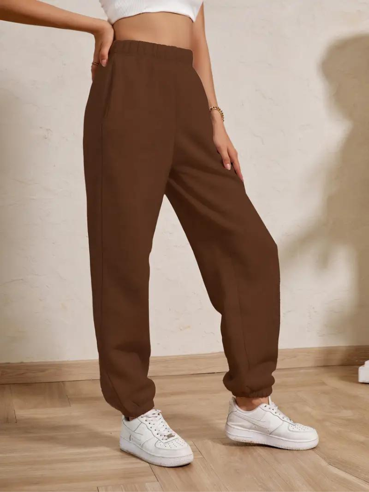 Adele Sweatpants | Mysiga vinterbyxor med resår för damer