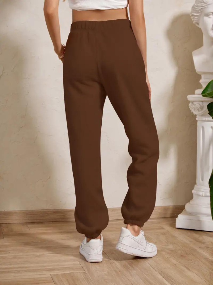 Adele Sweatpants | Mysiga vinterbyxor med resår för damer
