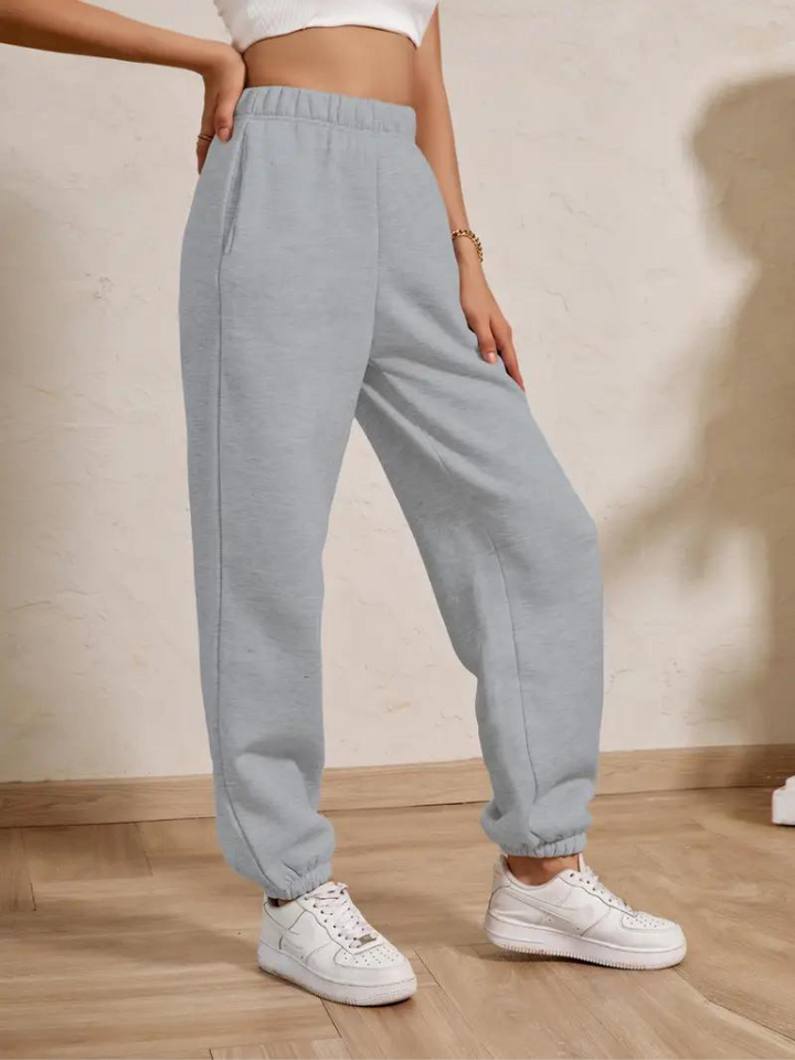 Adele Sweatpants | Mysiga vinterbyxor med resår för damer