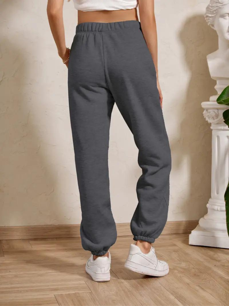Adele Sweatpants | Mysiga vinterbyxor med resår för damer