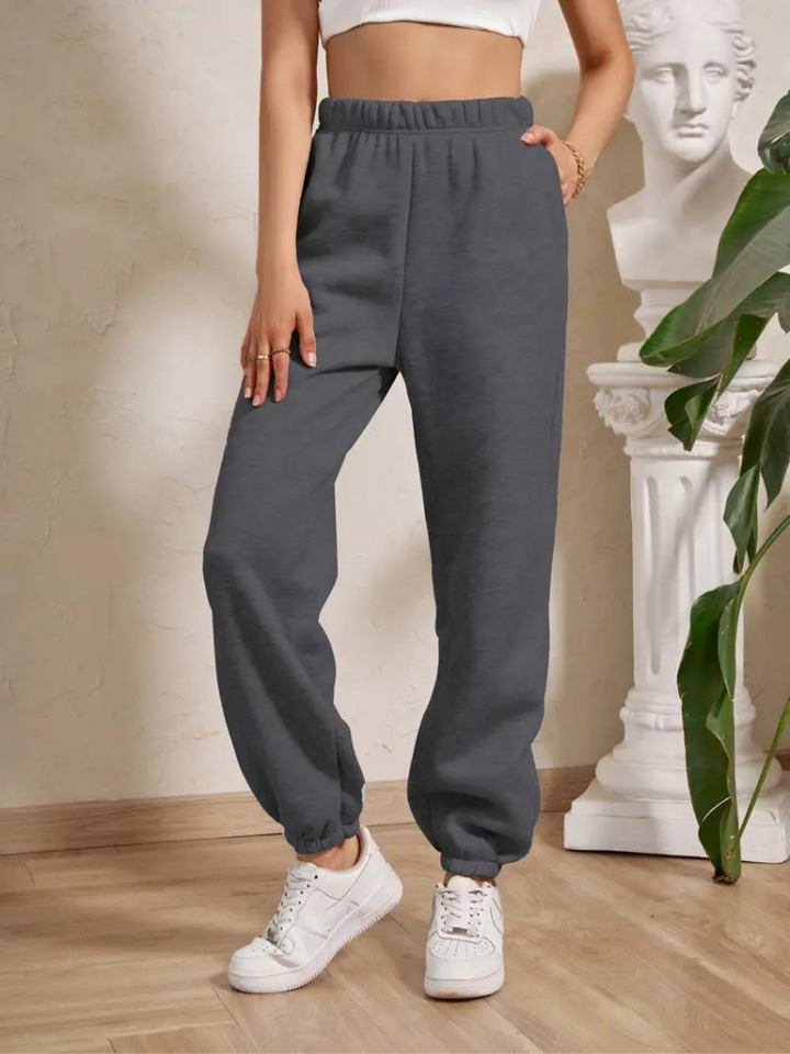 Adele Sweatpants | Mysiga vinterbyxor med resår för damer