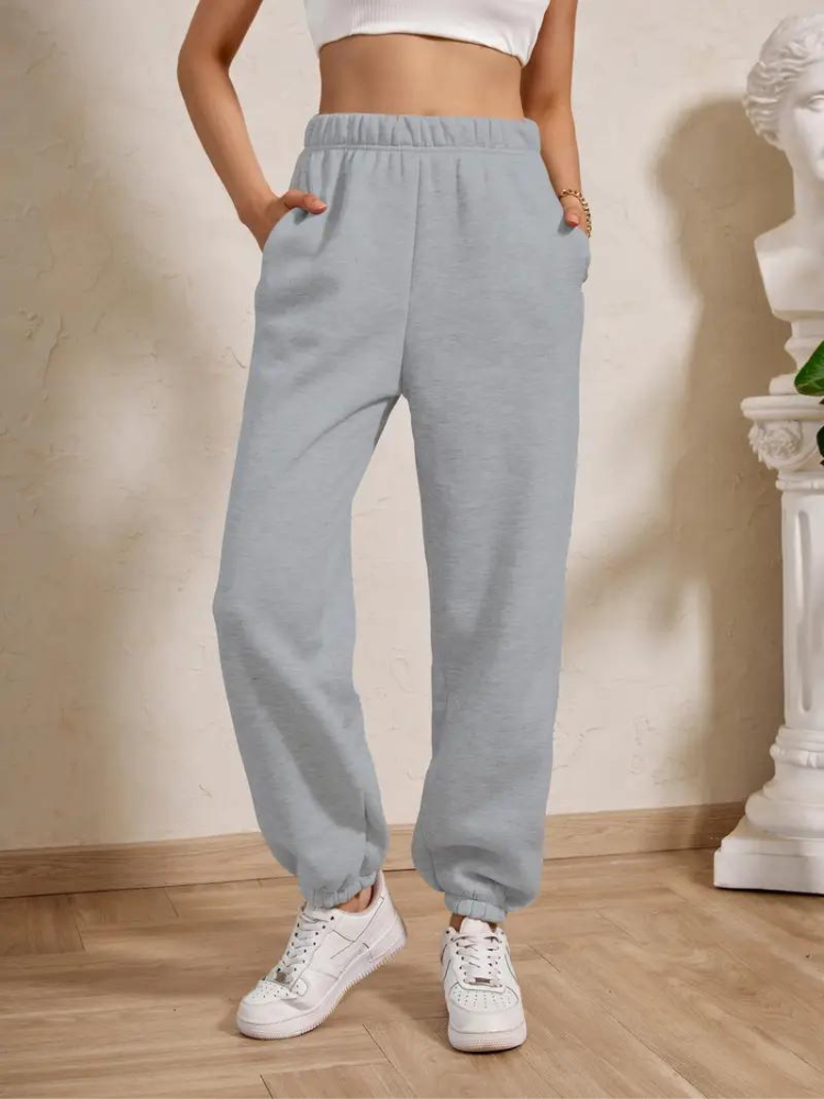 Adele Sweatpants | Mysiga vinterbyxor med resår för damer