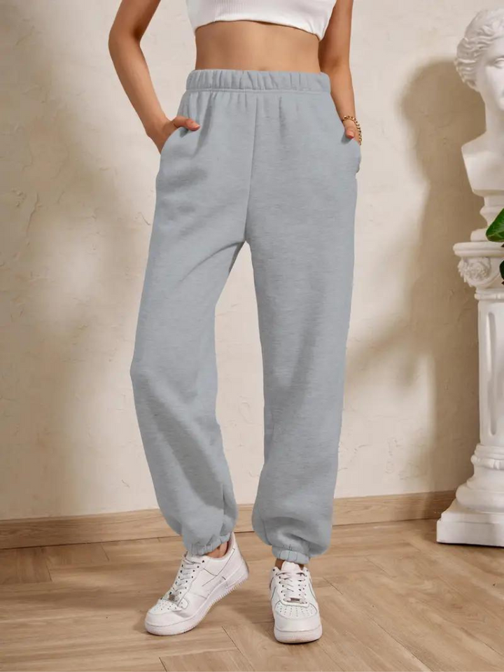 Adele Sweatpants | Mysiga vinterbyxor med resår för damer