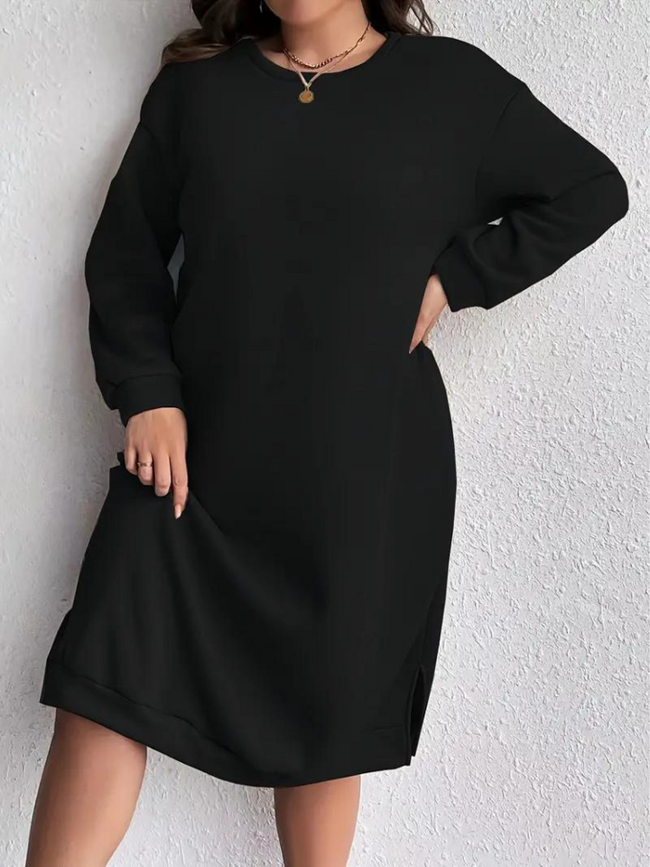 Aeliana Sweatshirtklänning | Casual midiklänning i storlekar för kvinnor