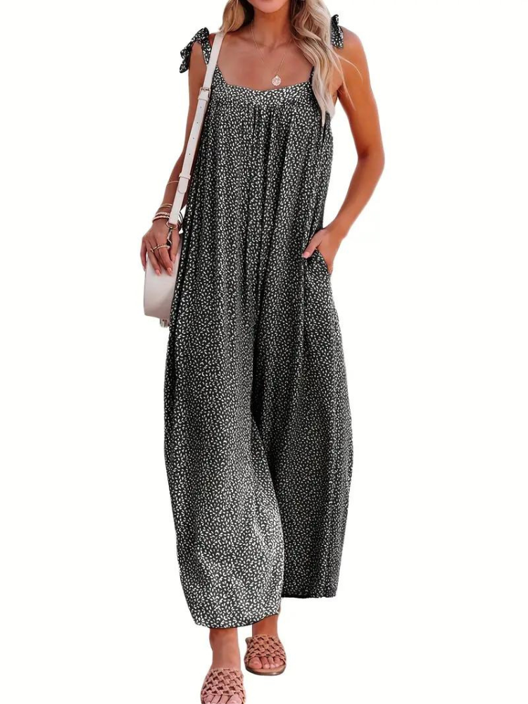Aino Jumpsuit | Ärmlös Jumpsuit med vida ben
