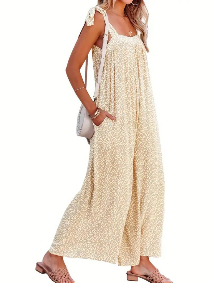 Aino Jumpsuit | Ärmlös Jumpsuit med vida ben