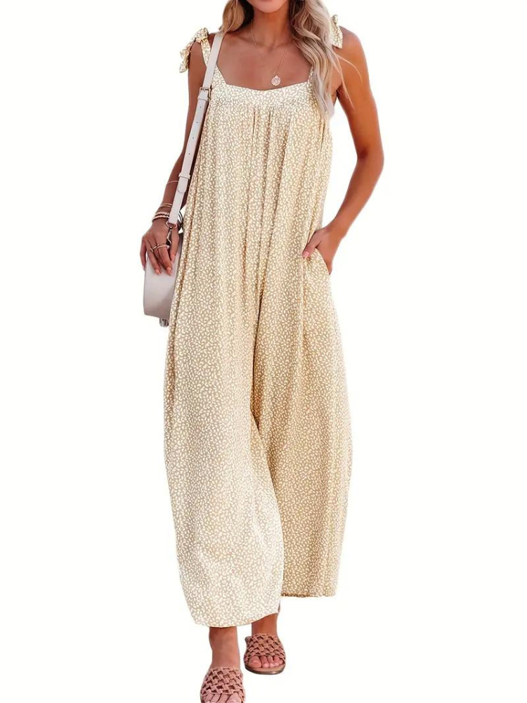 Aino Jumpsuit | Ärmlös Jumpsuit med vida ben