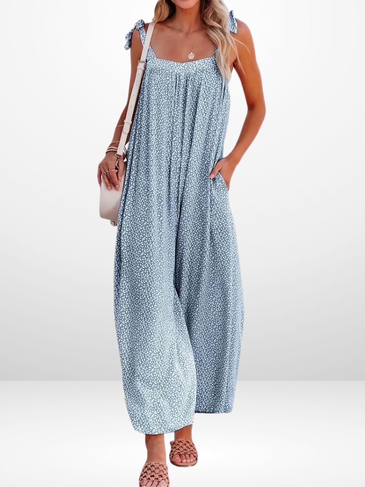 Aino Jumpsuit | Ärmlös Jumpsuit med vida ben
