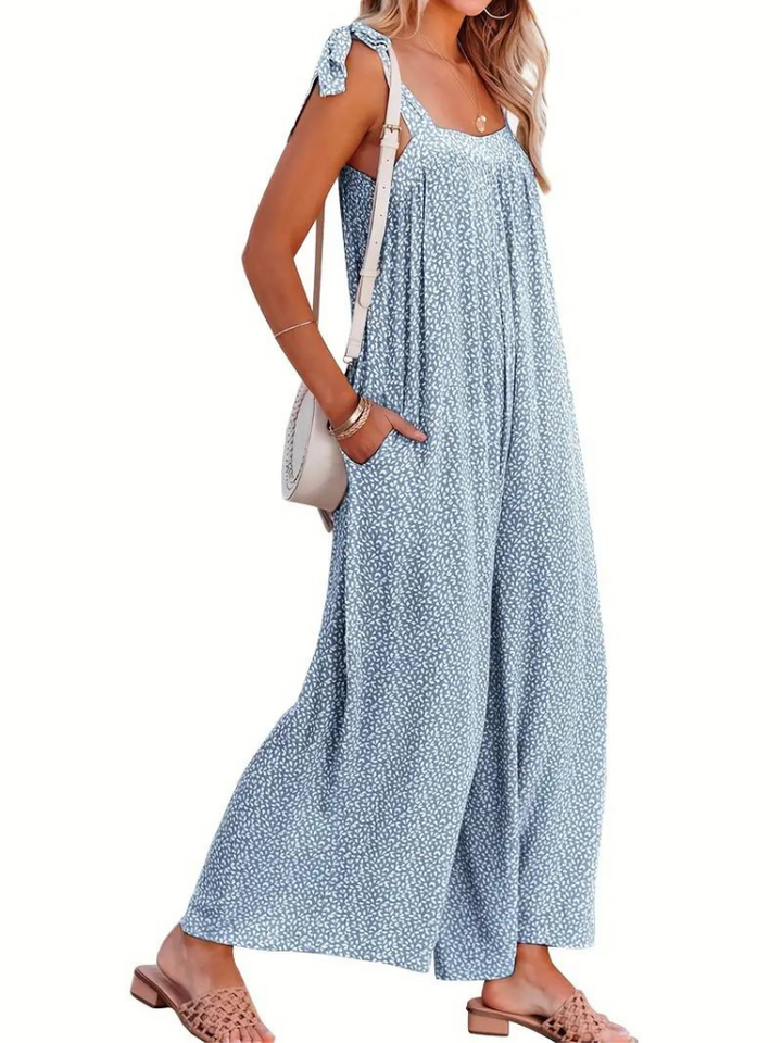 Aino Jumpsuit | Ärmlös Jumpsuit med vida ben