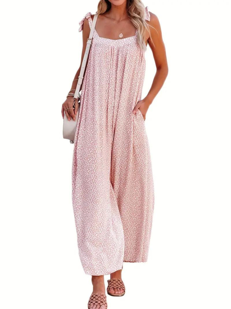 Aino Jumpsuit | Ärmlös Jumpsuit med vida ben