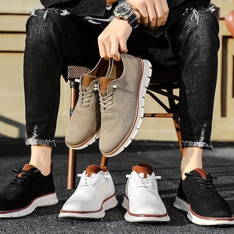 Herr Andningsbara Sneakers med sula