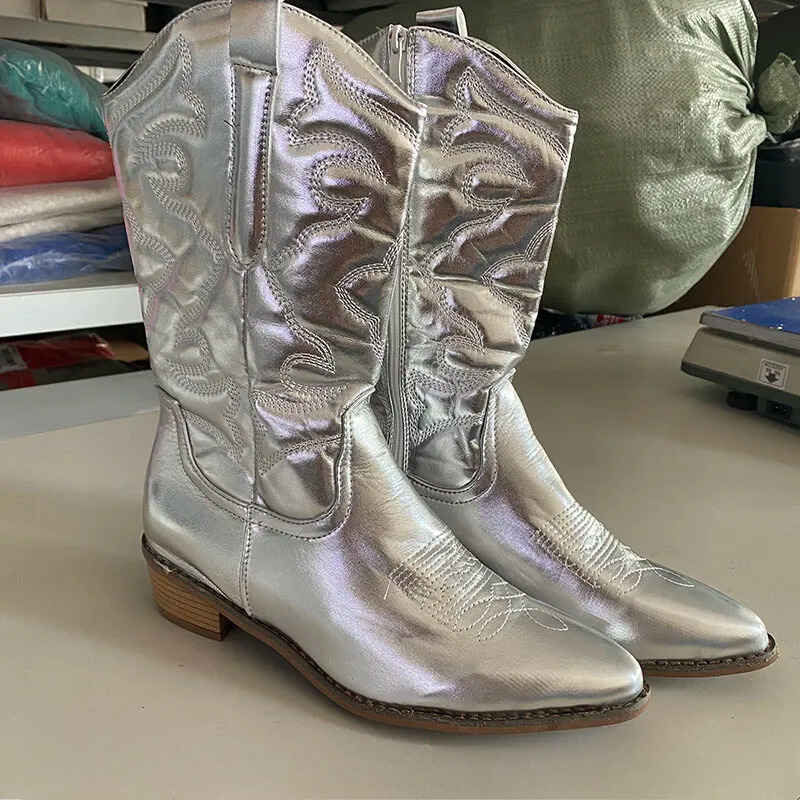 Angela Cowboy Stövlar | Western stövlar med dragkedja för kvinnor