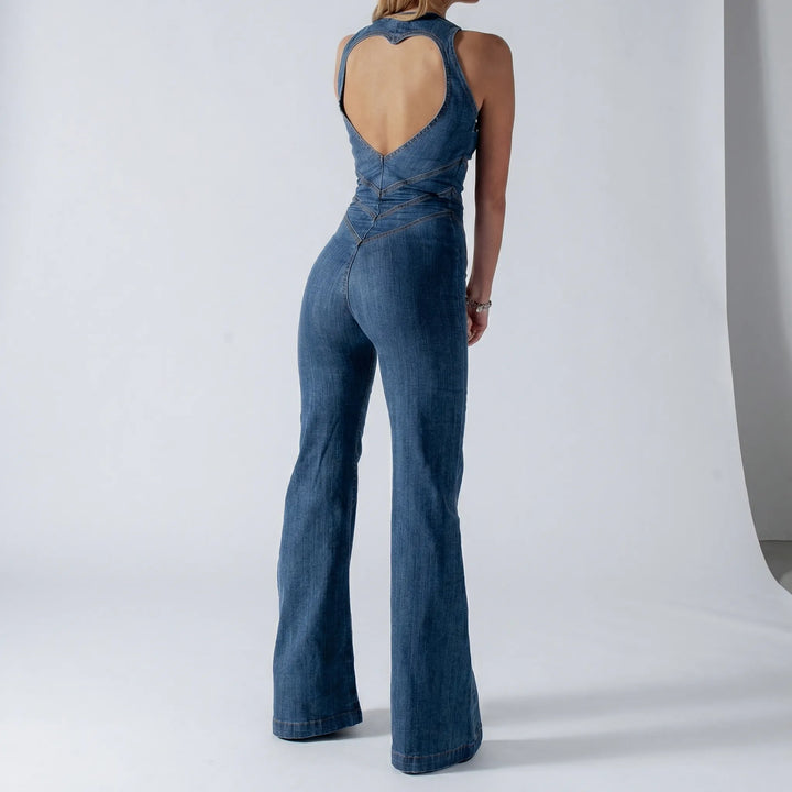 Åtsittande ärmlös jumpsuit - Kristin
