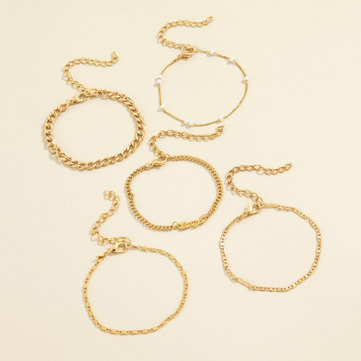 Armbandsset – Silver – Guld – Armband för kvinnor – Dam smycken