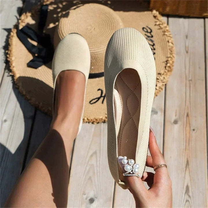 Ballerinaskor - Platta ortopediska sommarskor med slip-on för kvinnor