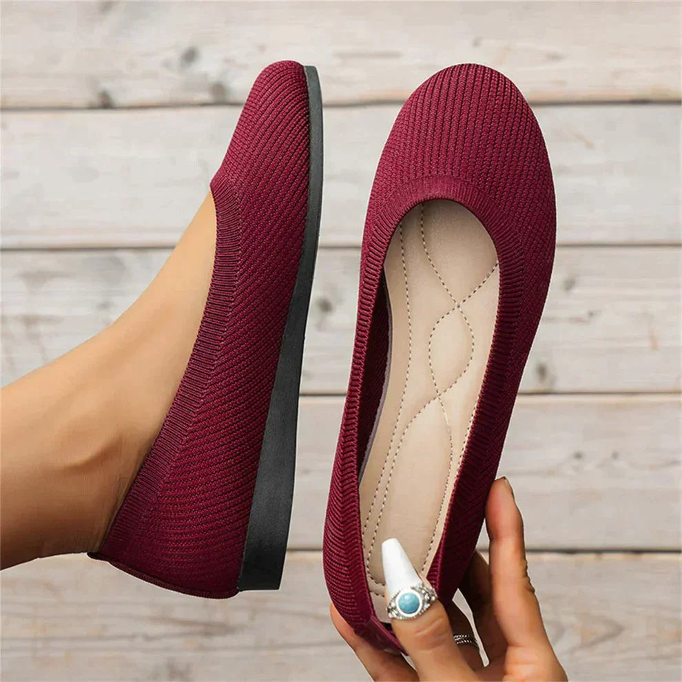 Ballerinaskor - Platta ortopediska sommarskor med slip-on för kvinnor
