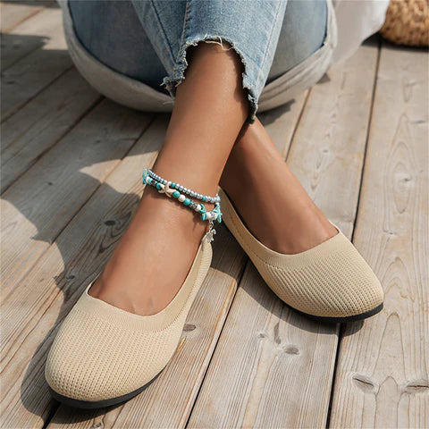 Ballerinaskor - Platta ortopediska sommarskor med slip-on för kvinnor