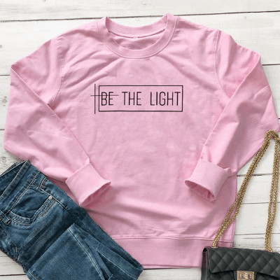 Be the Light Damtröja – Inspirerande och Bekväm